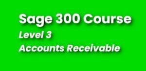 Sage 300 Training - Level 3 Course - Continuing Education